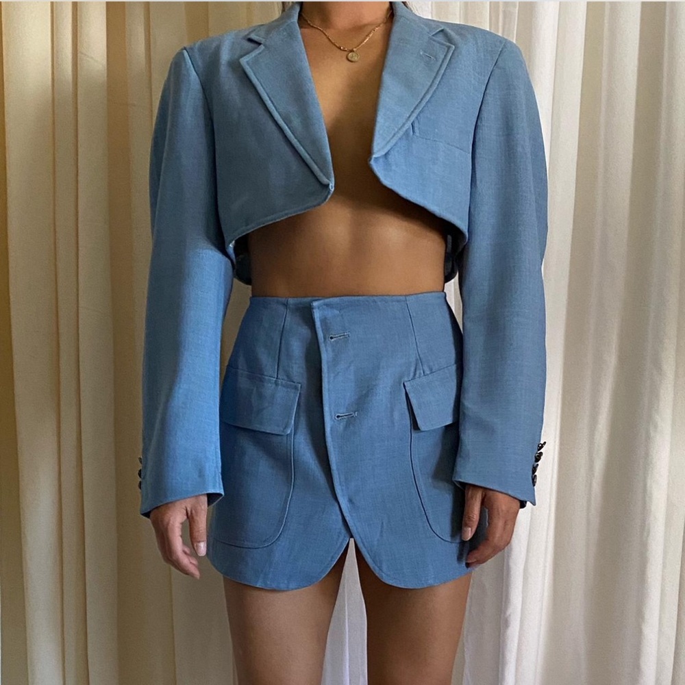 Vintage blazer reworked two piece set